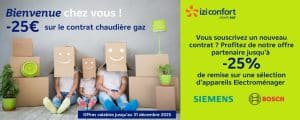 -25€ sur le contrat chaudière gaz