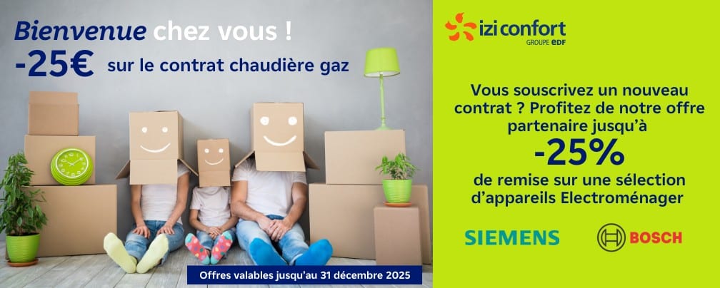 -25€ sur le contrat chaudière gaz